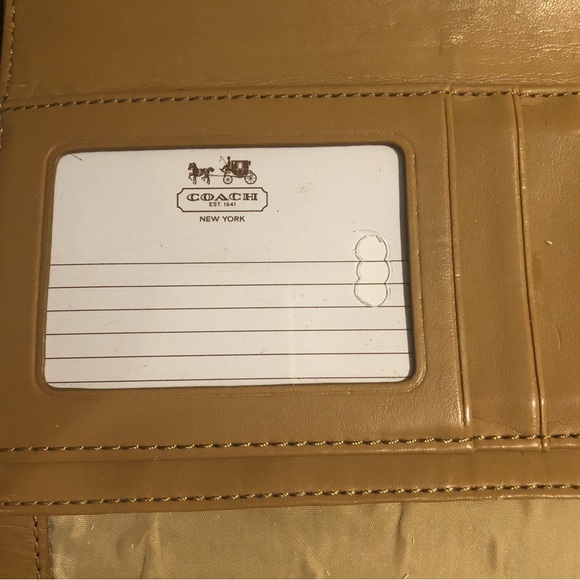 Coach Leather Wallet - Tri-fold Turnlock - Royal Blue - Picture 5 of 5